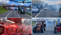 120 ტრაქტორი, საცობი 6კმ-ზე, დაკავებები - ასე მიაცილეს ფანებმა ჰოლანდიური გუნდი თამაშზე [VIDEO]