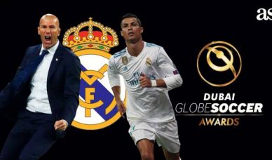 Globe Soccer Awards: რონალდო საუკეთესო ფეხბურთელი, ზიდანი - მწვრთნელი, "რეალი" - კლუბი