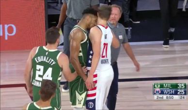 ჩხუბი NBA-ში - ლიგის MVP პარკეტიდან გააძევეს და დისკვალიფიკაციაც ელის [VIDEO]